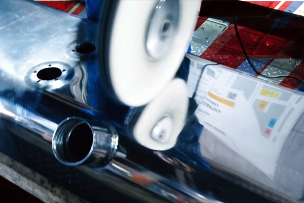 Полировка алюминиевого топливного бака